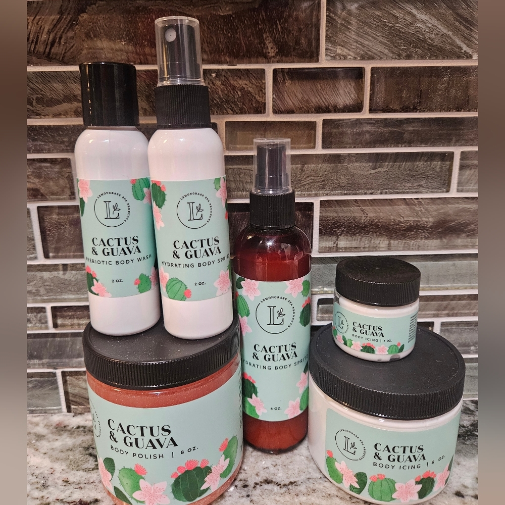 Lotion, scrub and spray bundle